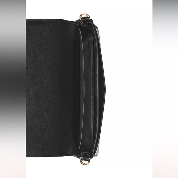 Kate Spade nwt black Devin Saffiano Fold Flap Crossbody Bag - Picture 4 of 6